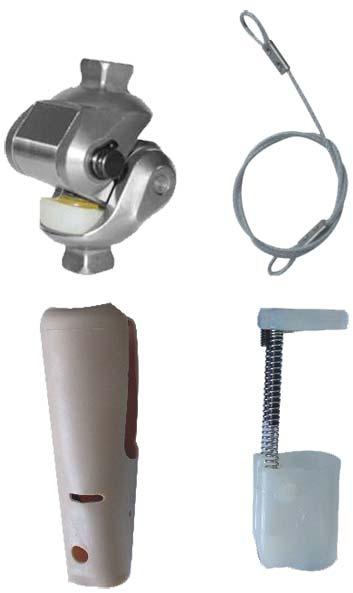 Polished Metal Safety Knee Joint, for Hospital Use, Size : Standard