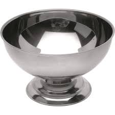 Stainless steel sundae dish