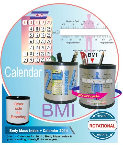 Body Mass Index Plus Calendar 2014 Pen Stand