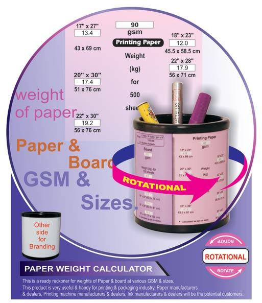 Paper Weight Calculator Pen Stand