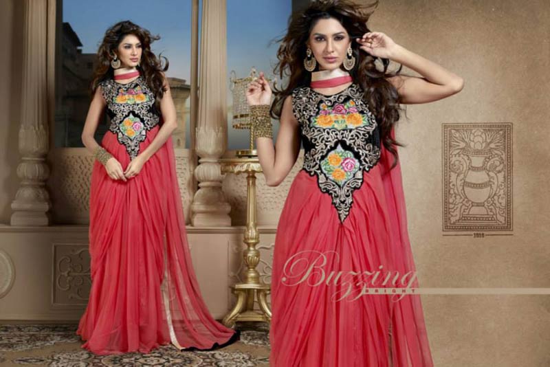Fusion Style Anarkali Gown