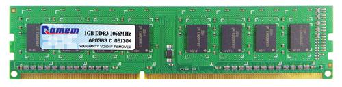 Qumem Desktop 1gb DDR3 1066mhz PC3-8500 Memory Ram