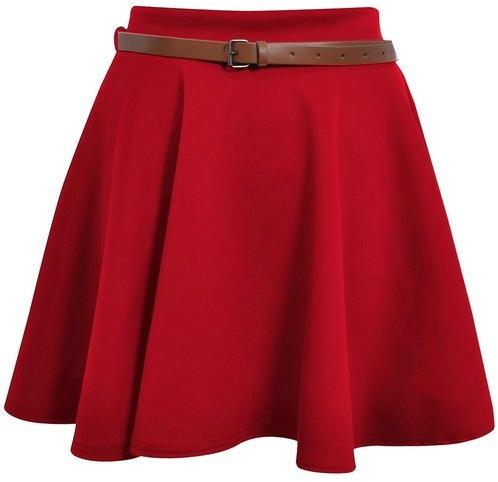 Ladies Short Skirts, Color : Red