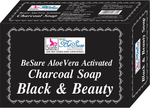 BeSure Aloe Vera Activated Charcoal Soap for Flawless Skin