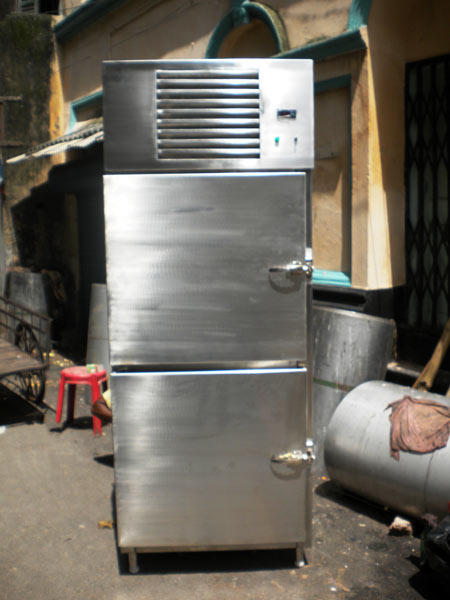 Stainless Steel Double Door Refrigerator