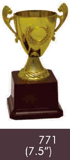 771 07-5 Inches Trophy, Color : Golden