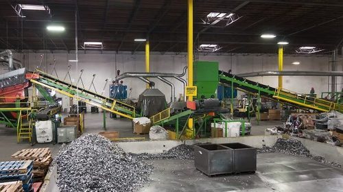 E waste recycling plant