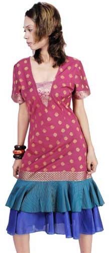 Vintage Sari Dress PZ-51