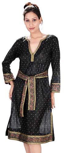 Vintage-Sari-Long-Sleeve-Dress