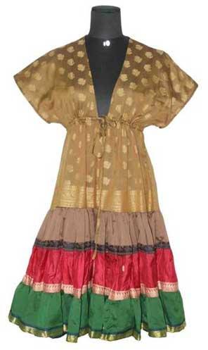 Vintage Sari Tired Dress
