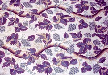 Crewel Embroidered Fabric -cf - 01