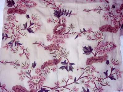 crewel embroidered fabric- CF - 02