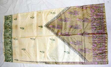 Dye Block Print Saree