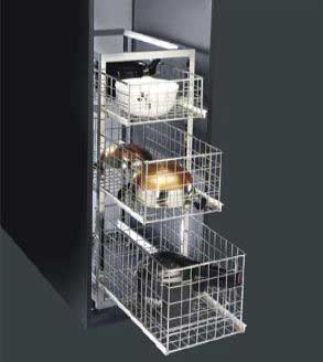 Stainless Steel Three Drawer Trolley, for Putting Utensils, Feature : Anti Corrosive, High Quality