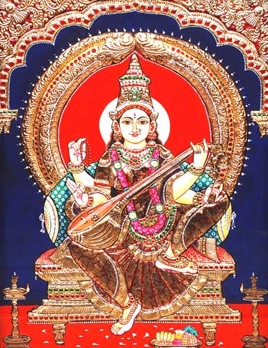 Saraswathi Painting