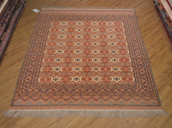 2.76x2.24m Wool Carpet Fine Afghan Silk