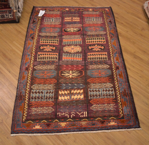 2.36x1.50m Unusual Persian Luri Carpet