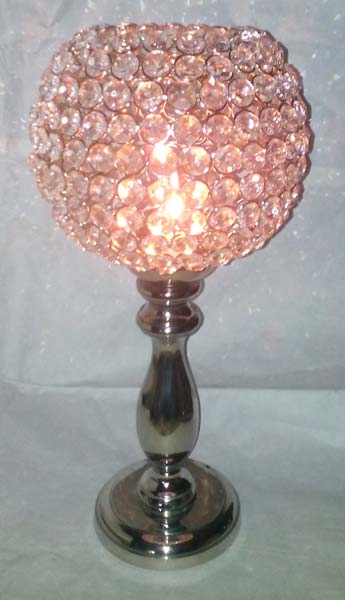 Candle Holder with Crystal