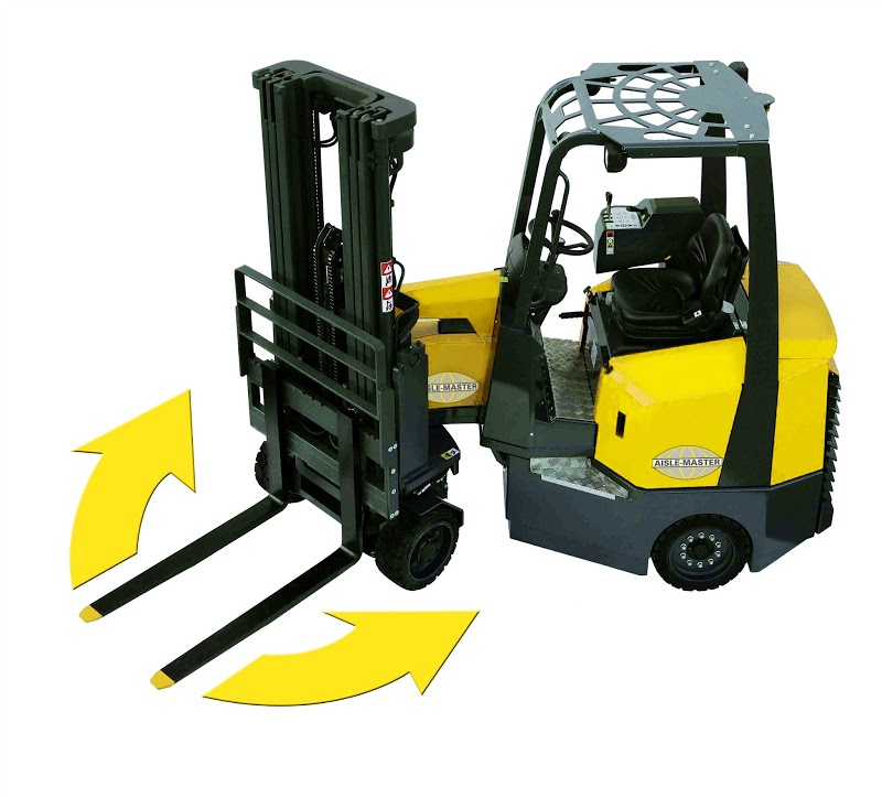The Aisle-Master VNA articulated forklift