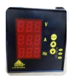 Three Phase AVF Meter Without Run Hour and RPM