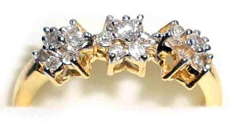 Gold and Diamond Ladies Rings