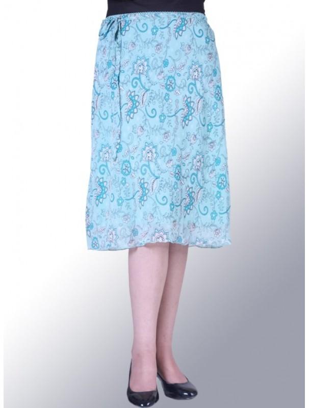 Uptown Galeria Georgette Printed Skirt