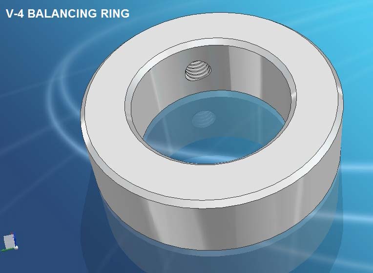 Submersible Rotor Balancing Ring, Color : Metallic