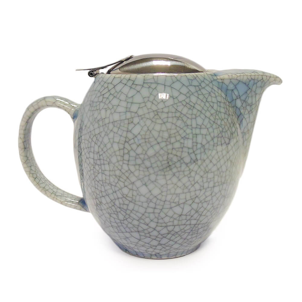 Small Lavender Crackle Teapot
