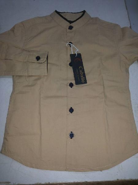 Caballo Boys Shirt With Chinese Collar