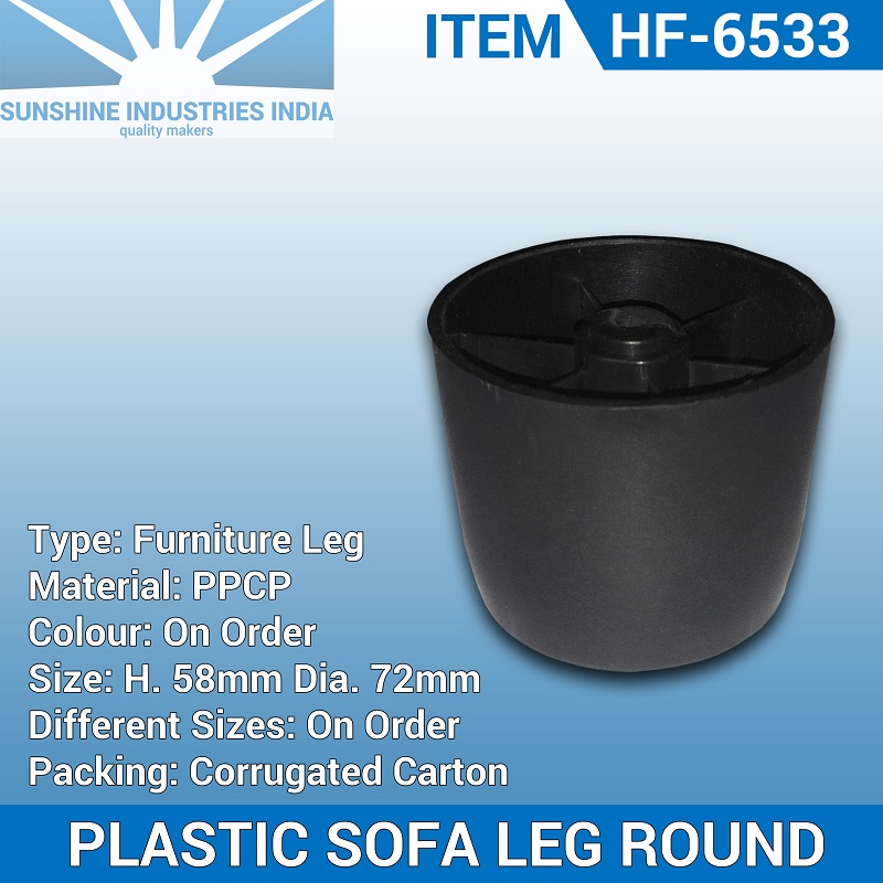 Round Plastic Sofa Leg