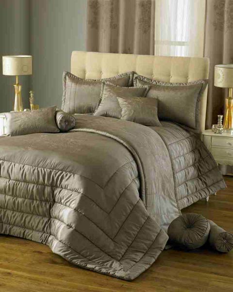 Elegance Bedroom Couture Chic Faux Silk Bedspread