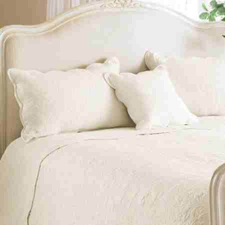 Toulon Floral Woven Cotton Quilted Pillow Sham