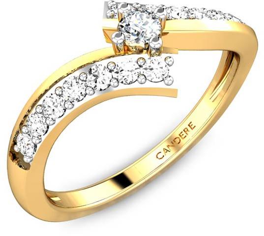 Solitaire Accent Diamond Ring