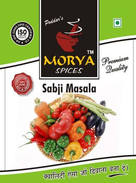 Morya Sabji Masala, Packaging Type : Paper Box, Plastic Packet