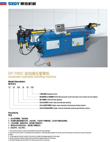 Automatic Hydraulic Pipe Bending Machine