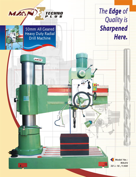 50mm all Geared Radial Drilling Machine with Double Column