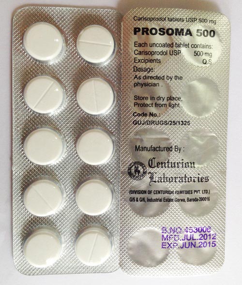 Carisoprodol Tablets (500mg)