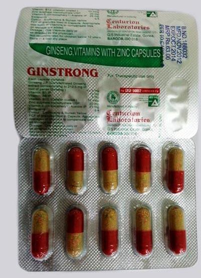 Ginseng and Vitamins Capsules