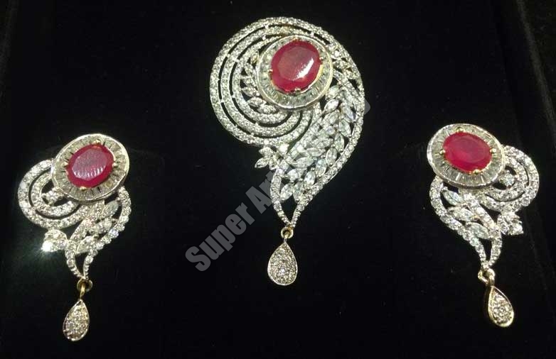 Red Shankh Earrings