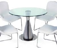 Modern Round Glass Top Table