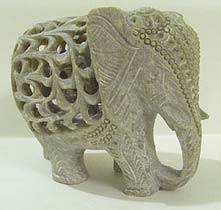 Marble Undercut Elephant