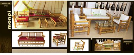 Designer Bamboo Sofa Sets Manufacturer Exporters from 