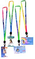 Id Cards with Multicolour Rope