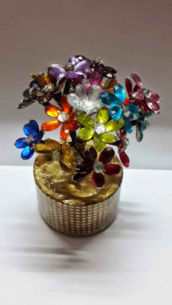 Multi Color Crystal Flower Tree