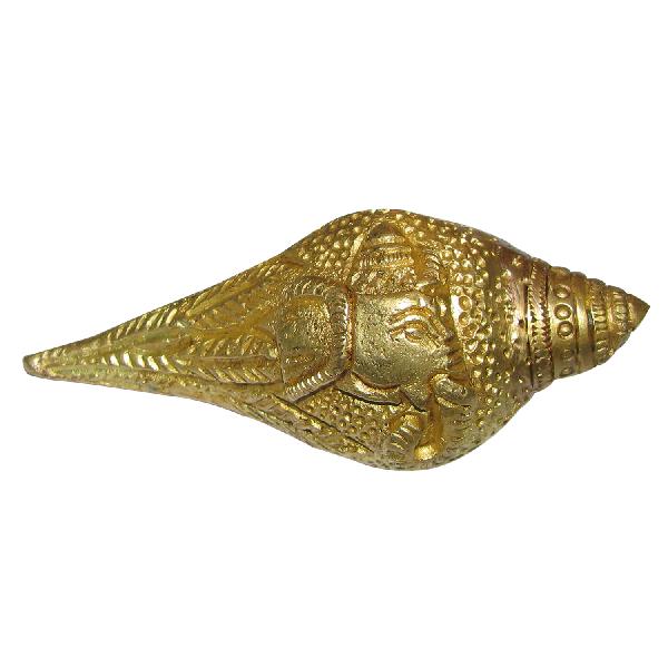 A4386 Brass Ganesh Shankh