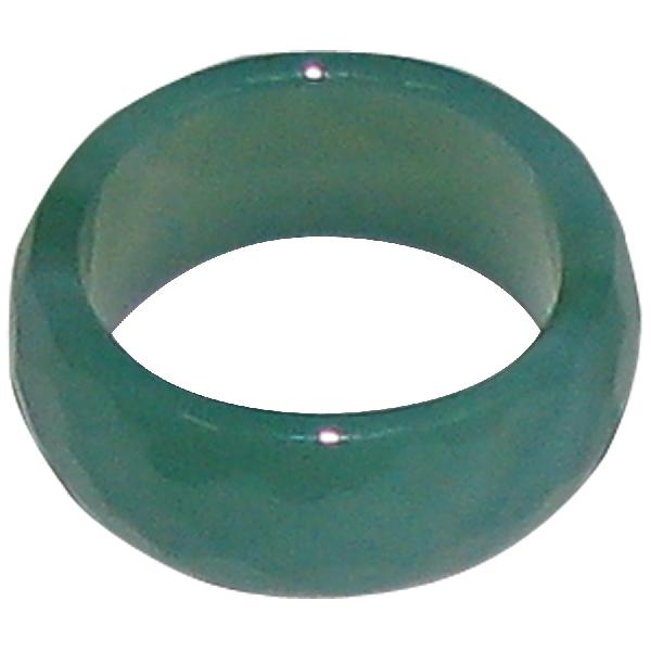 Green Onyx Chalcedony Natural Gemstone Round Finger Ring