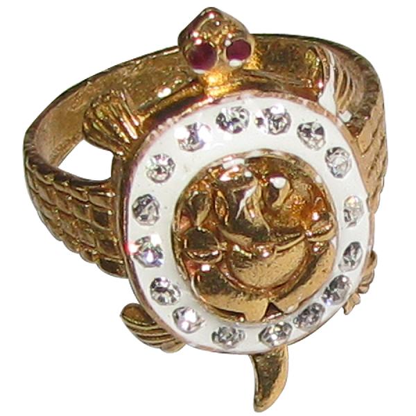 Kurma Ganesh Ring Light Weight Tortoise Ganapathi Ring - A4462