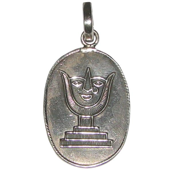 Lakshmi Vishnu Namam Antique Silver Pendnat - A4454
