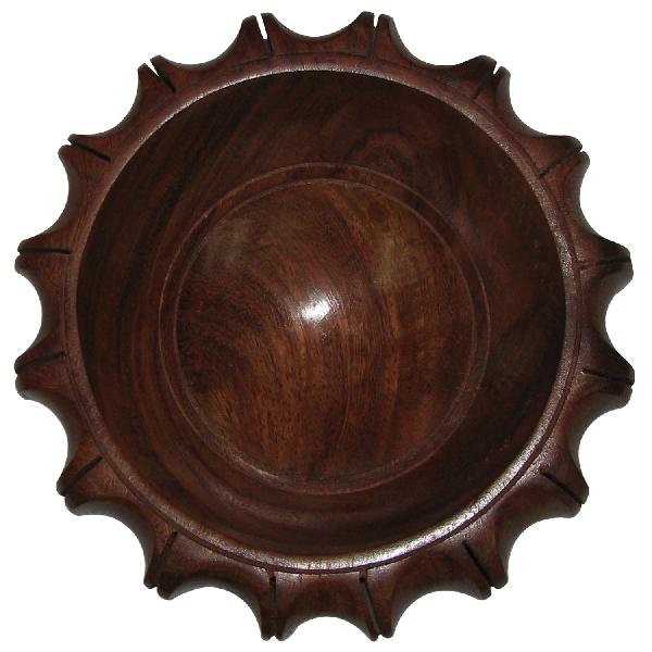 Sun Shape Wooden Bowl - A4414