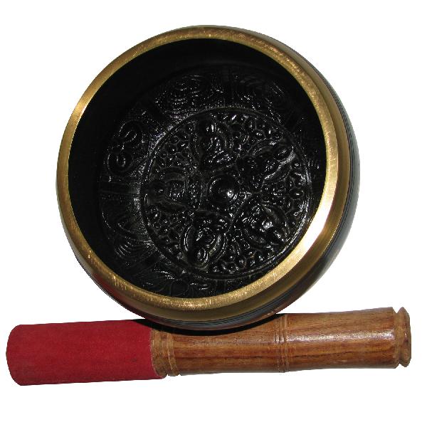 Tibetan Meditation Om Mani Padme Hum Peace Singing Bowl With Mallet - A4435